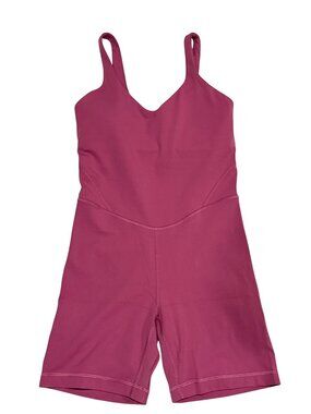 NWT Lululemon Align 6in Pink Nulu Bodysuit Size 6 MSRP $128